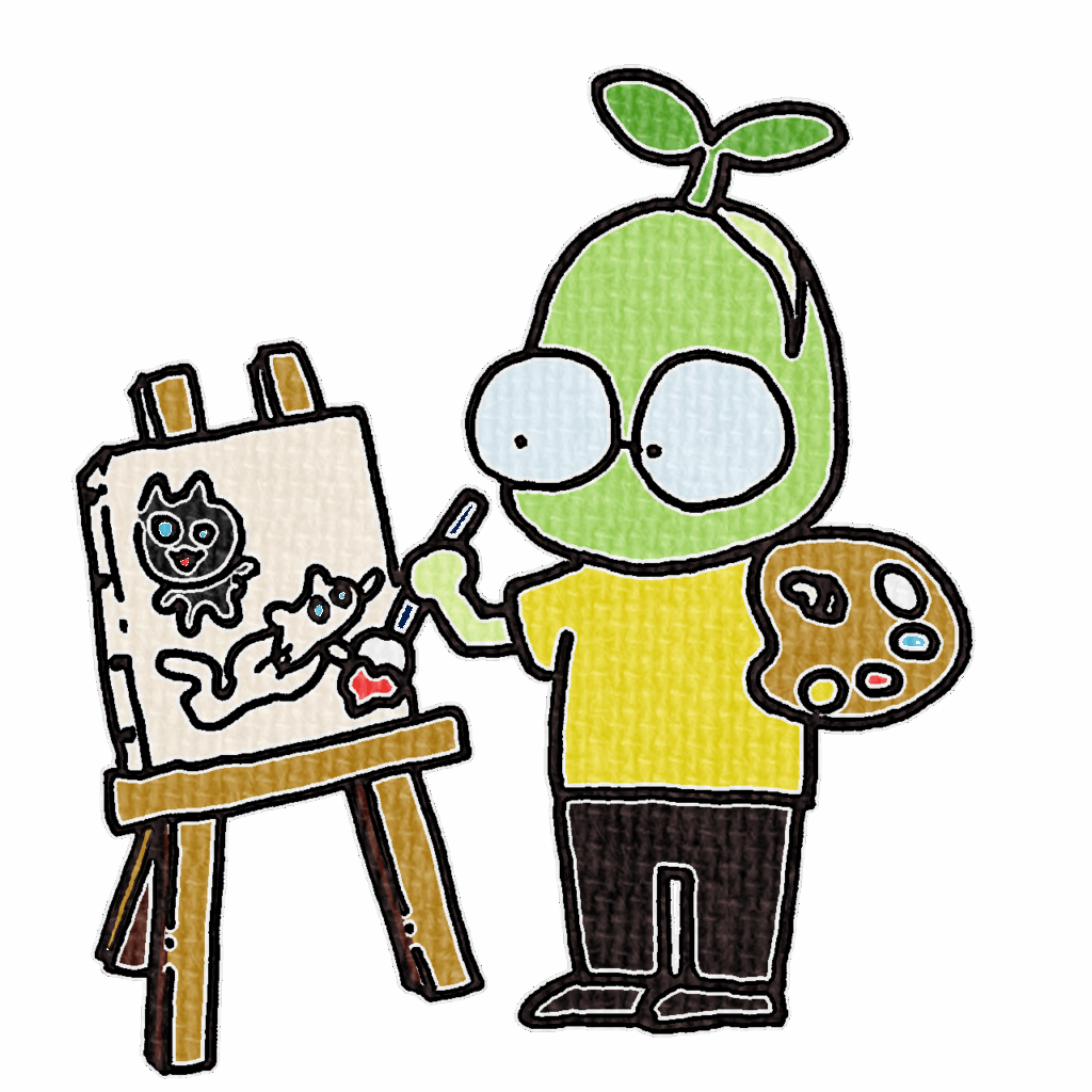 当ブログ「そらまめ日誌」の運営者(油絵を描く)